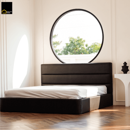 เตียงนอน 3.5 ฟุต RENITA HOME รุ่น Payton สีน้ำตาลเข้ม_2